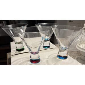 DKNY Lenox Urban Essentials Martini Glasses Set of 4 10oz NIB